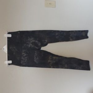 lululemon athletica Black Tie-Dye Leggings